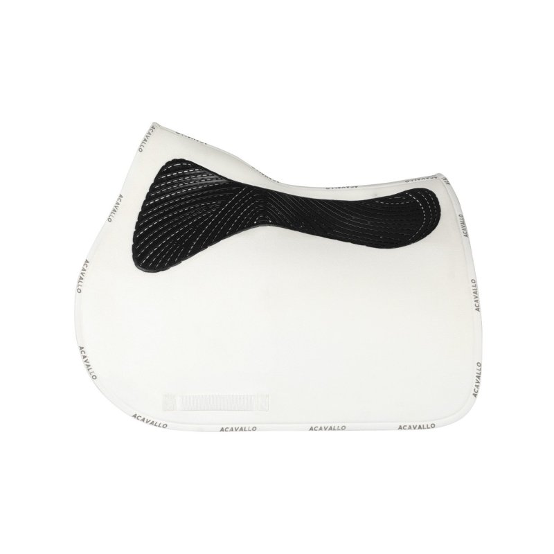 Acavallo Sottosella salto Twin Side con grip in gel - Bianco
