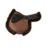 Acavallo Sottosella salto sagomato Numnah Twin Side in gel - Marrone - colore montone Sheepskin  Brown