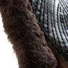 Acavallo Sottosella salto sagomato Numnah Twin Side in gel - Marrone - colore montone Sheepskin  Brown