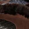 Acavallo Sottosella salto sagomato Numnah Twin Side in gel - Marrone - colore montone Sheepskin  Brown