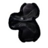 Acavallo Sottosella salto sagomato Numnah Twin Side in gel - Nero - colore montone Sheepskin  Black