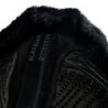 Acavallo Sottosella salto sagomato Numnah Twin Side in gel - Nero - colore montone Sheepskin  Black
