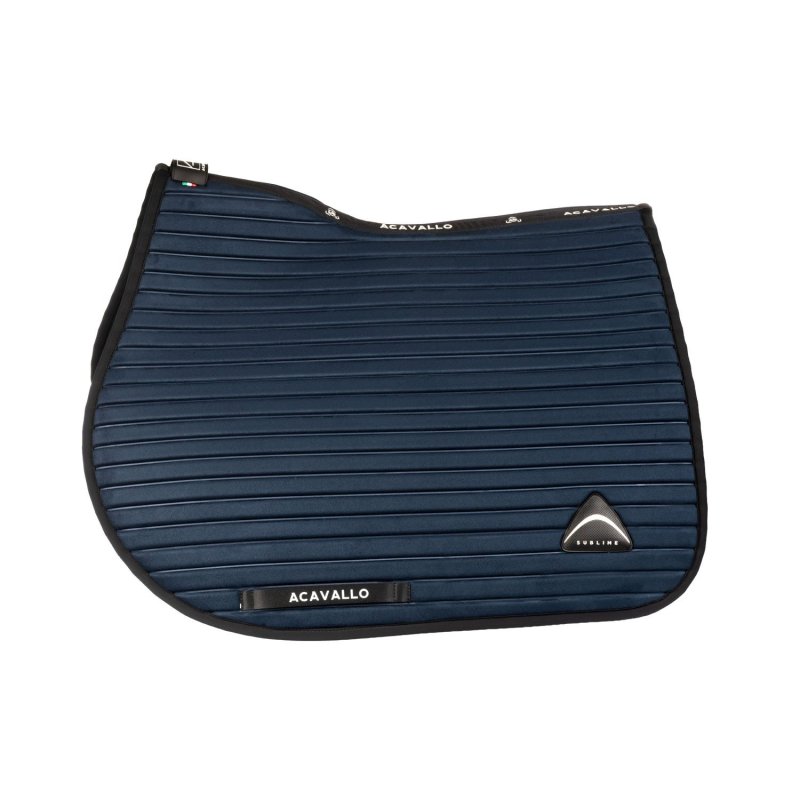 Acavallo Sottosella salto Sublime angolato in camoscio a strisce - Blu navy