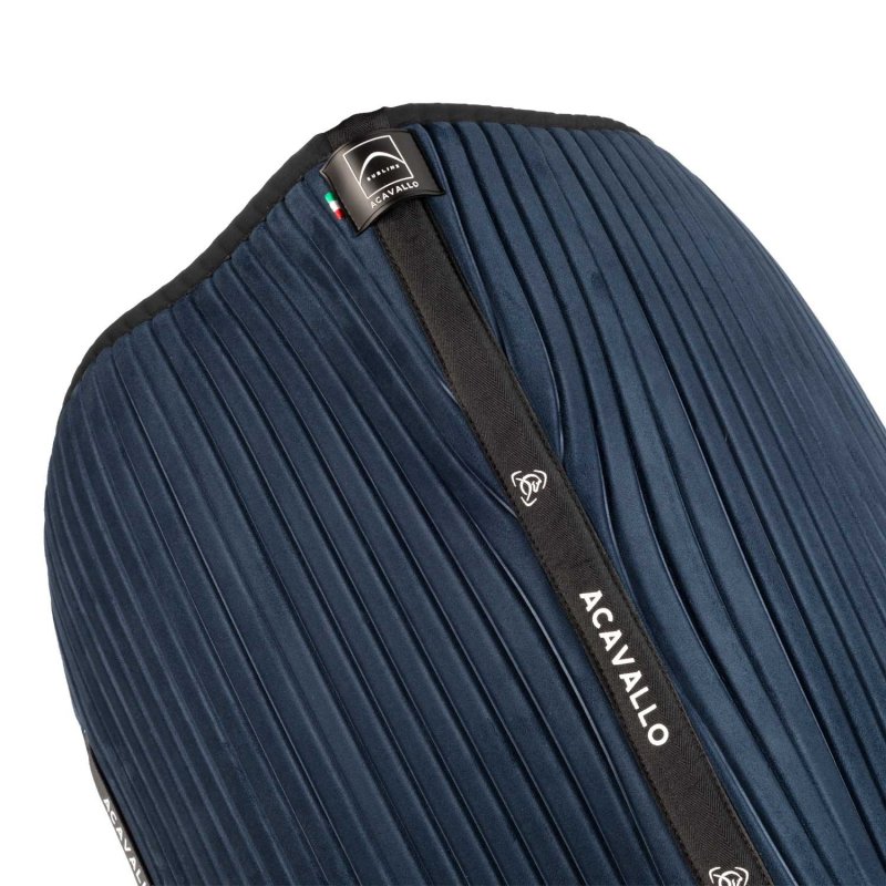 Acavallo Sottosella salto Sublime angolato in camoscio a strisce - Blu navy