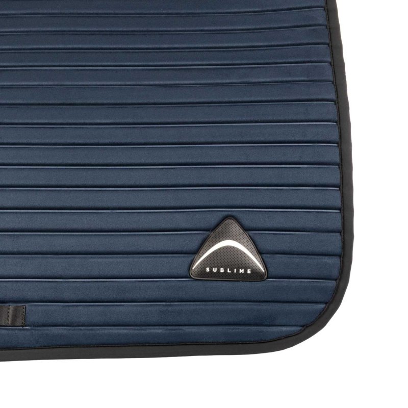 Acavallo Sottosella salto Sublime angolato in camoscio a strisce - Blu navy
