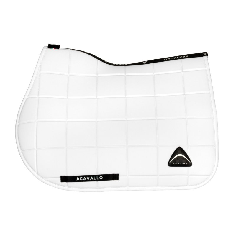 Acavallo Sottosella salto Sublime a quadri AC886S - Bianco