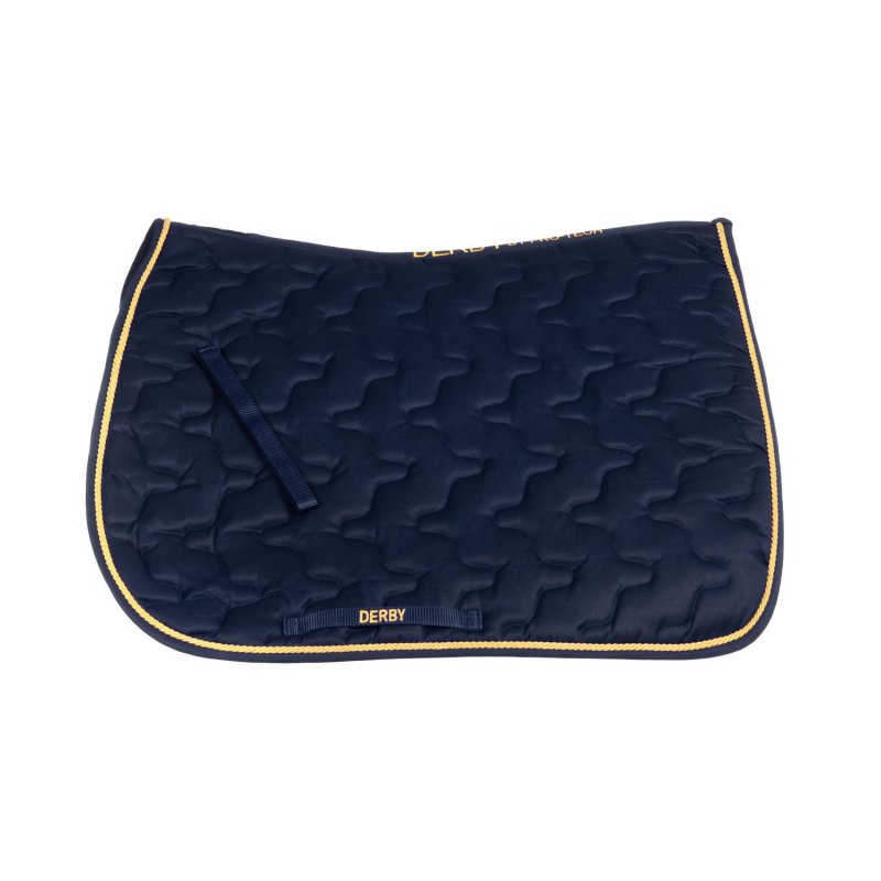 Derby Sottosella salto con cordone - Blu navy/Oro