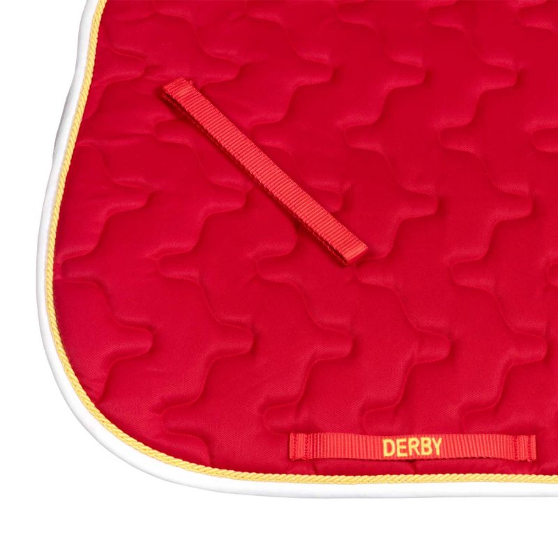 Derby Sottosella salto con cordone - Rosso/Oro/Bianco