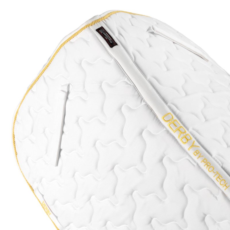 Derby Sottosella salto con cordone - Bianco/Oro
