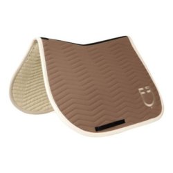 Equestro Sottosella Wave Quilting salto in tessuto tecnico - Noce/Bianco antico