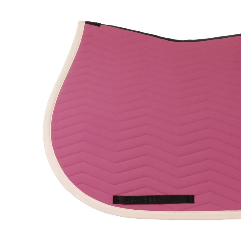 Equestro Sottosella Wave Quilting salto in tessuto tecnico - Chateau Rose/Bianco antico