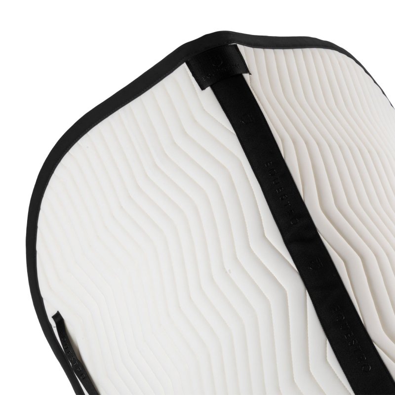 Equestro Sottosella Wave Quilting salto in tessuto tecnico - Bianco antico/Blu navy