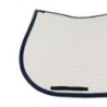 Equestro Sottosella Wave Quilting salto in tessuto tecnico - Bianco antico/Blu navy