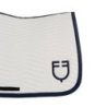 Equestro Sottosella Wave Quilting salto in tessuto tecnico - Bianco antico/Blu navy