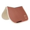 Equestro Sottosella Wave Quilting salto in tessuto tecnico - Redwood/Bianco antico