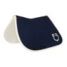 Equestro Sottosella Wave Quilting salto in tessuto tecnico - Blu navy/Bianco antico