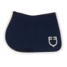 Equestro Sottosella Wave Quilting salto in tessuto tecnico - Blu navy/Bianco antico