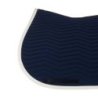 Equestro Sottosella Wave Quilting salto in tessuto tecnico - Blu navy/Bianco antico