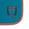 Equestro Sottosella Wave Quilting salto in tessuto tecnico - Blue Coral/Marrone