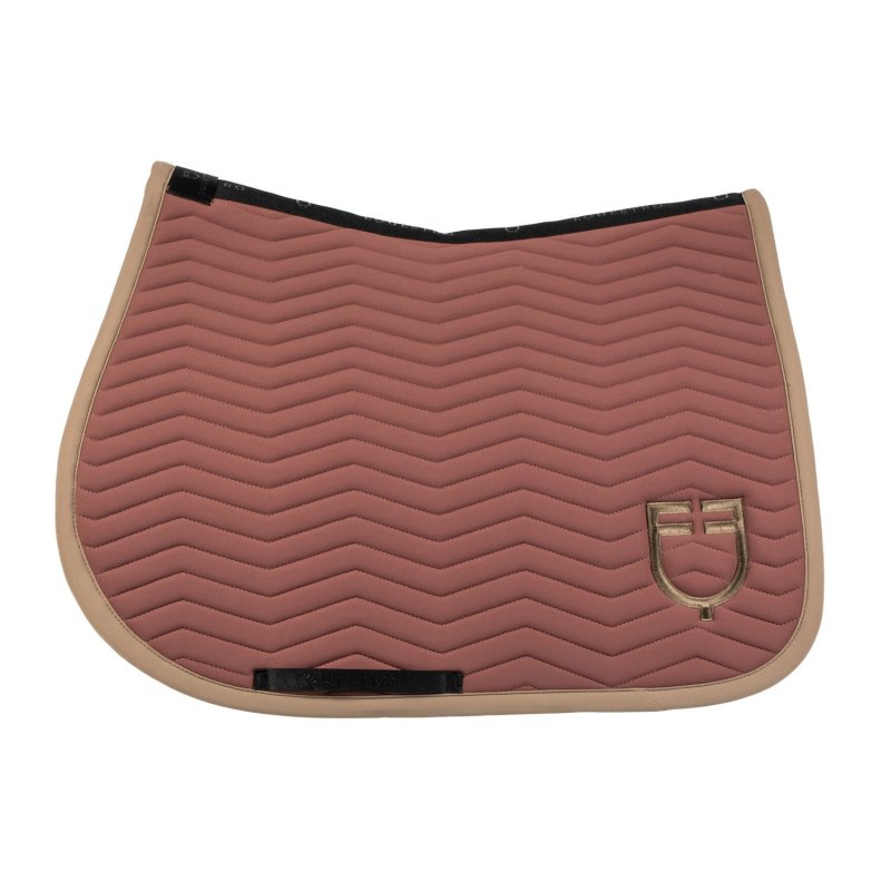 Equestro Sottosella Wave Quilting salto in tessuto tecnico - Marrone/Noce
