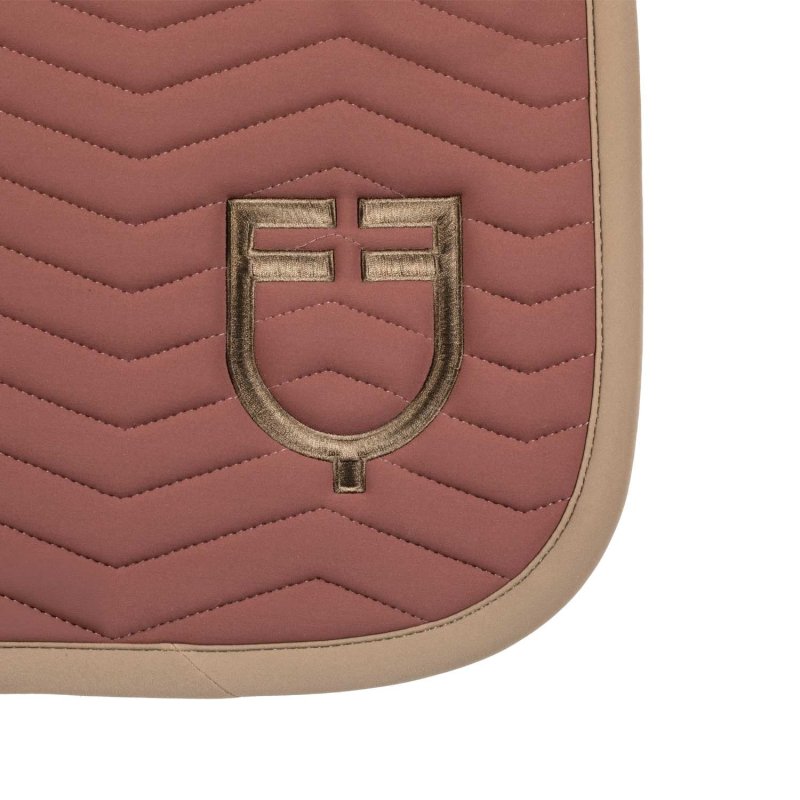 Equestro Sottosella Wave Quilting salto in tessuto tecnico - Marrone/Noce