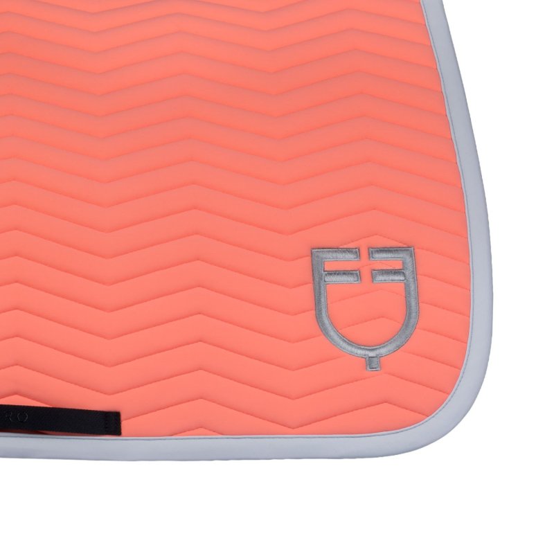 Equestro Sottosella Wave Quilting salto in tessuto tecnico - Desert Flower/Harbor Mist