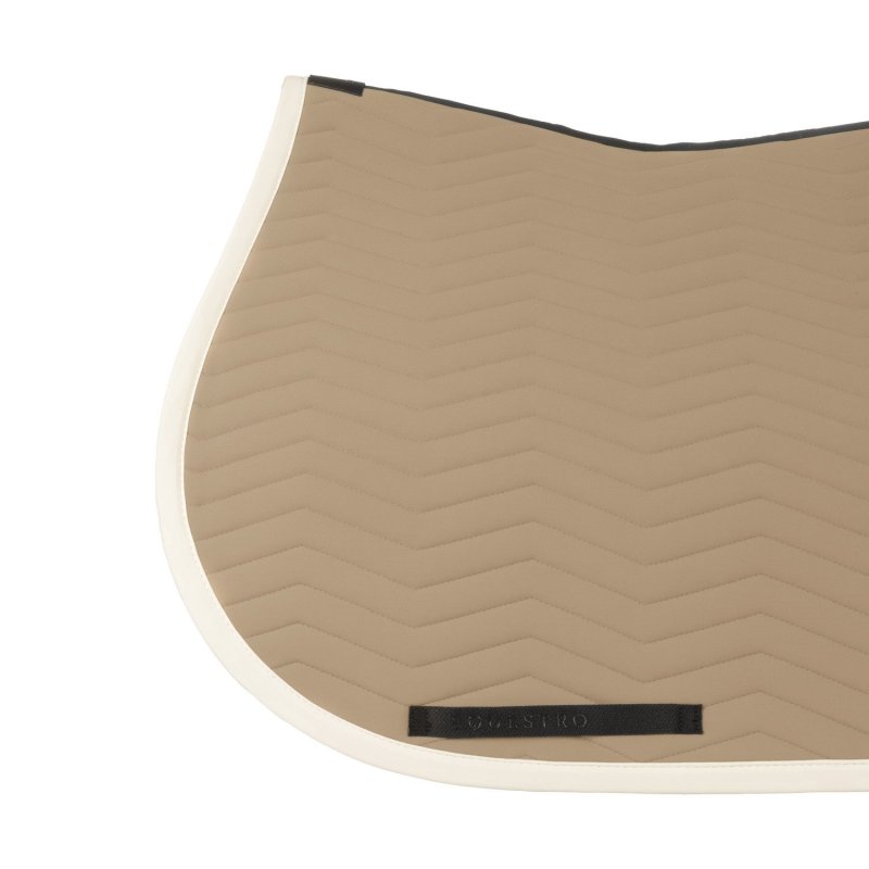 Equestro Sottosella Wave Quilting salto in tessuto tecnico - Oxford Tan/Bianco antico