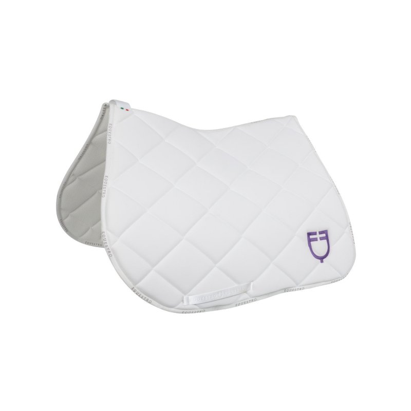 Equestro Sottosella da salto con logo multicolor - Bianco/Hite/Dahlia Purple
