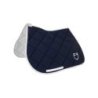Equestro Sottosella salto in tessuto tecnico con logo - Blu navy/Bianco