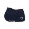 Equestro Sottosella salto in tessuto tecnico con logo - Blu navy/Bianco