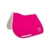Equestro Sottosella salto in tessuto tecnico con logo - Fucsia/Bianco
