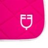 Equestro Sottosella salto in tessuto tecnico con logo - Fucsia/Bianco