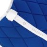 Equestro Sottosella salto in tessuto tecnico con logo - Sea/Bianco