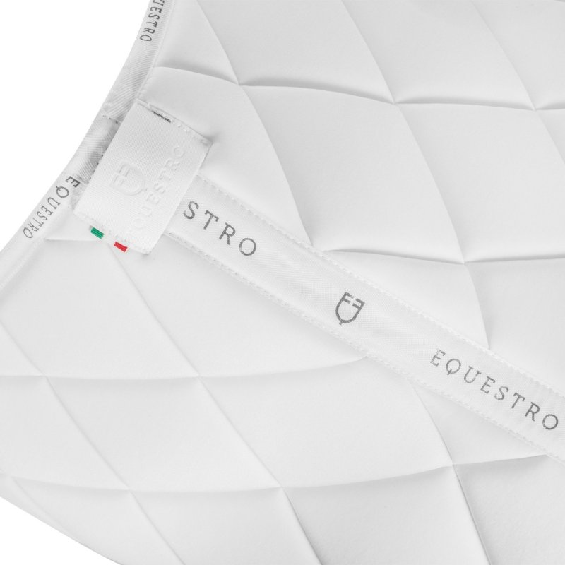 Equestro Sottosella salto in tessuto tecnico con logo - Bianco