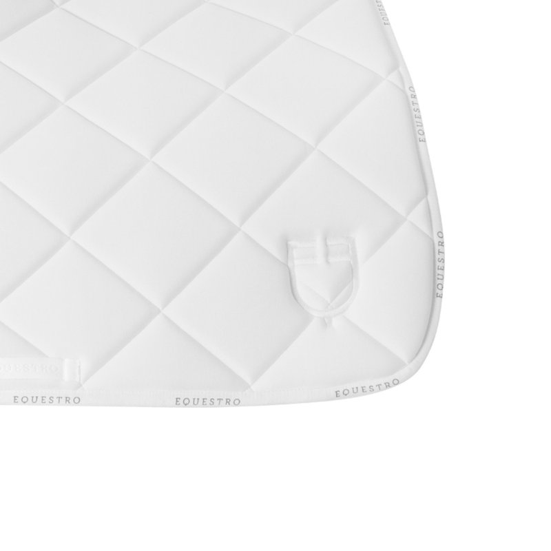 Equestro Sottosella salto in tessuto tecnico con logo - Bianco