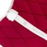 Equestro Sottosella salto in tessuto tecnico con logo - Vinaccia/Bianco