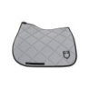 Equestro Sottosella salto in tessuto tecnico con logo - Grigio/Nero