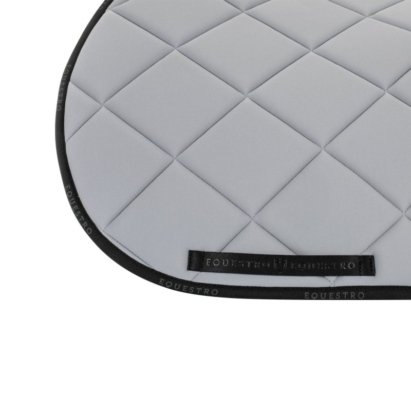 Equestro Sottosella salto in tessuto tecnico con logo - Grigio/Nero