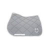 Equestro Sottosella salto in tessuto tecnico con logo - Grigio/Bianco
