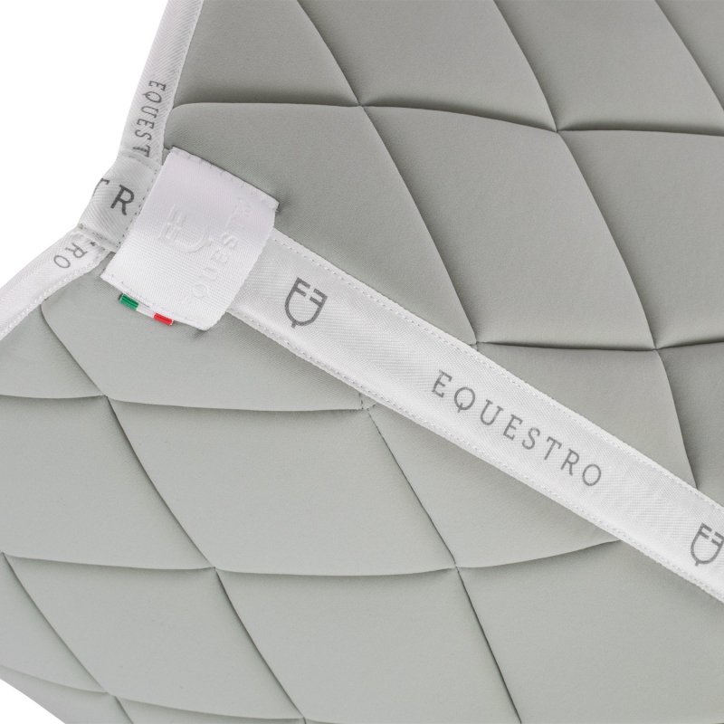 Equestro Sottosella salto in tessuto tecnico con logo - Verde chiaro/Bianco