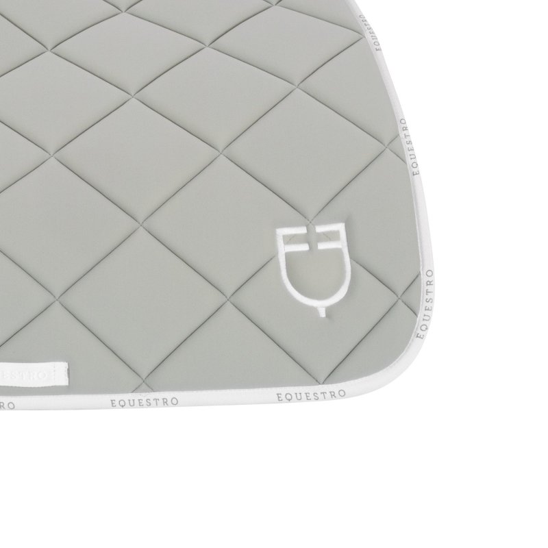 Equestro Sottosella salto in tessuto tecnico con logo - Verde chiaro/Bianco