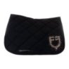 Equestro Sottosella salto con logo in strass - Nero