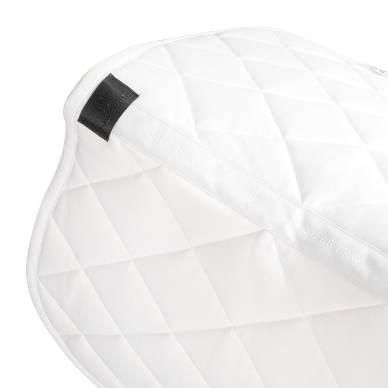 Equestro Sottosella salto con logo in strass - Bianco