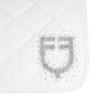 Equestro Sottosella salto con logo in strass - Bianco