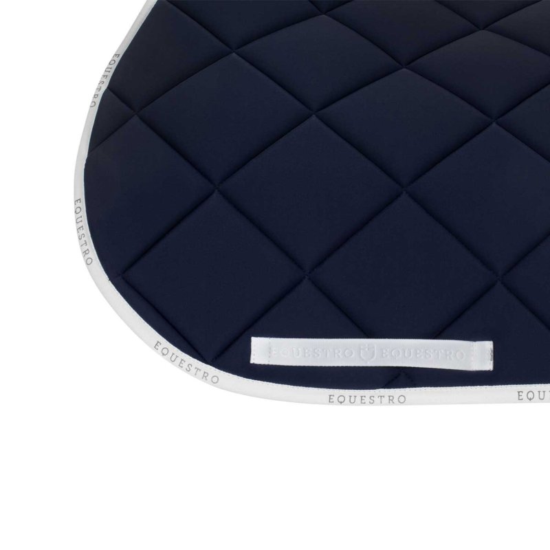 Equestro Sottosella salto in tessuto tecnico traspirante - Blu navy/Bianco