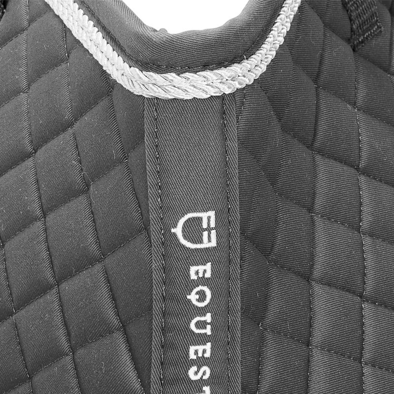 Equestro Sottosella da salto sagomato in cotone - Grigio