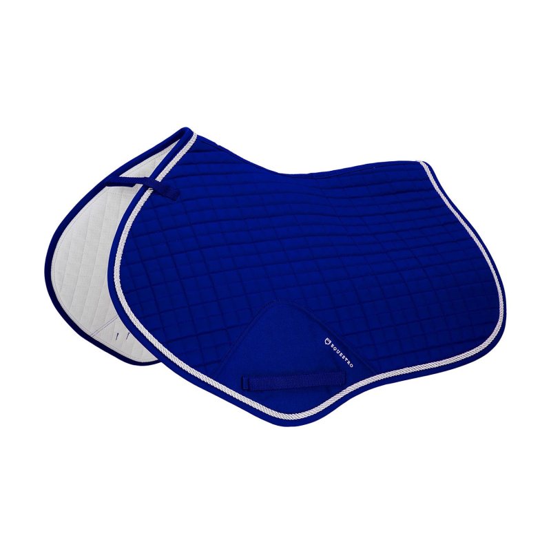 Equestro Sottosella da salto sagomato in cotone - Blu royal
