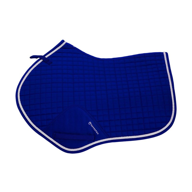 Equestro Sottosella da salto sagomato in cotone - Blu royal