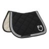 Equestro Sottosella salto Double Stripes in tessuto tecnico - Nero/Bianco