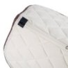 Equestro Sottosella salto con cordoncino intrecciato - Bianco antico/Marrone